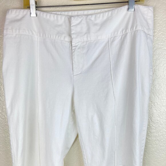 Inc. International Concepts Women's White Capris Peddle Pushers Sz 14 - Picture 3 of 4